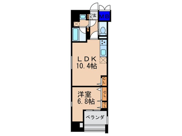 リソシェロ-ヴ四条(403)の物件間取画像